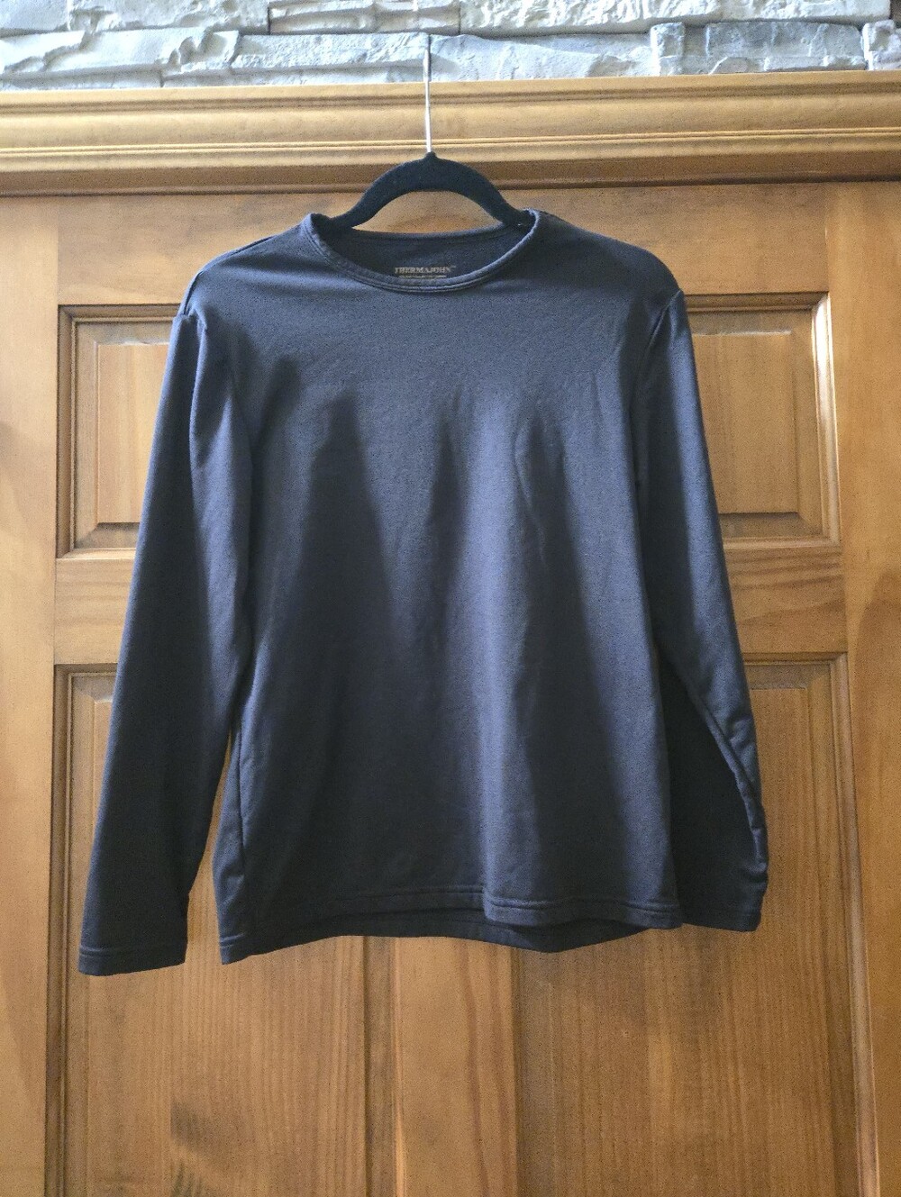 ThermaJohn Black Thermal Long Sleeve Base Layer Top Adult Size XS